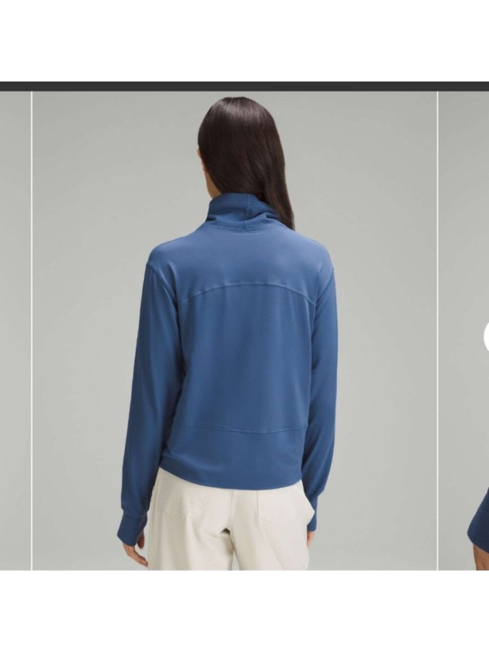 Lululemon Athletica Women's Rulu Pullover Pitch Blue - Picture 3 of 8